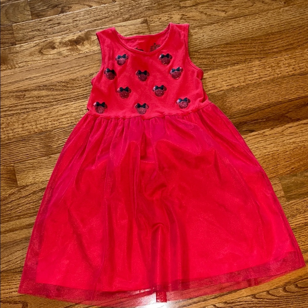 Disney Red Sleeveless Scoop Neck Sundress for Weddings